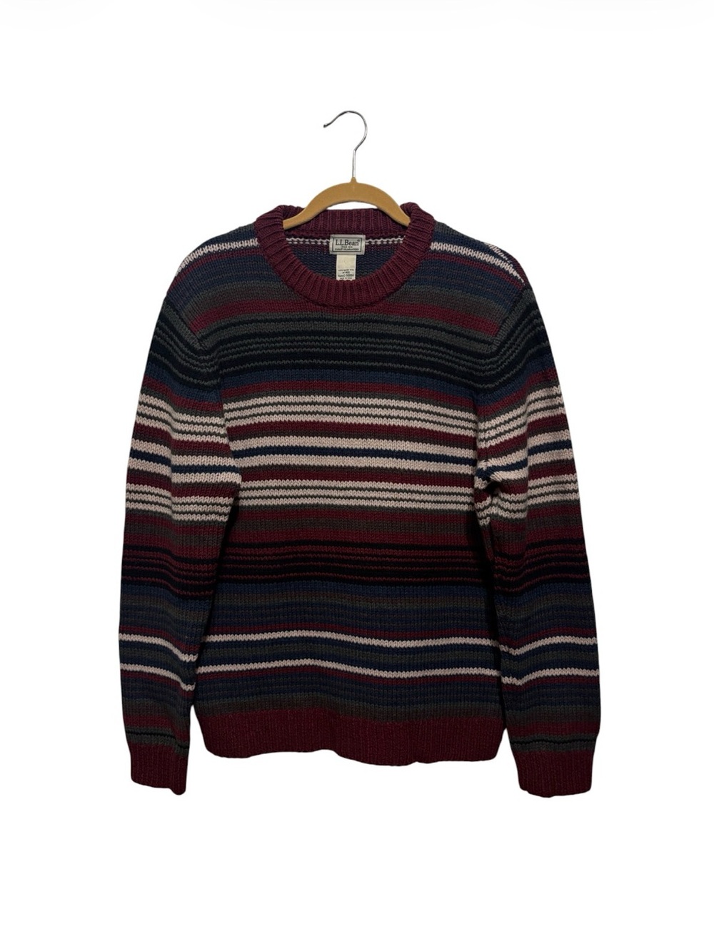 L.L. Bean Men's Striped Crewneck Sweater